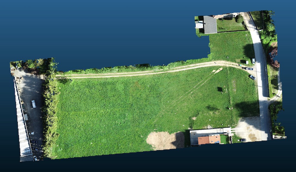 Rilievo topografico del Terreno di un Cantiere Edile tramite Drone (Cardano al Campo)