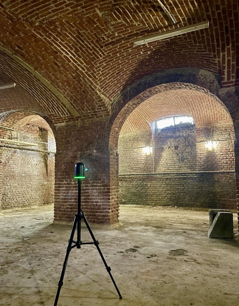 Rilievo con Laser Scanner di un antico sotterraneo (Pavia)