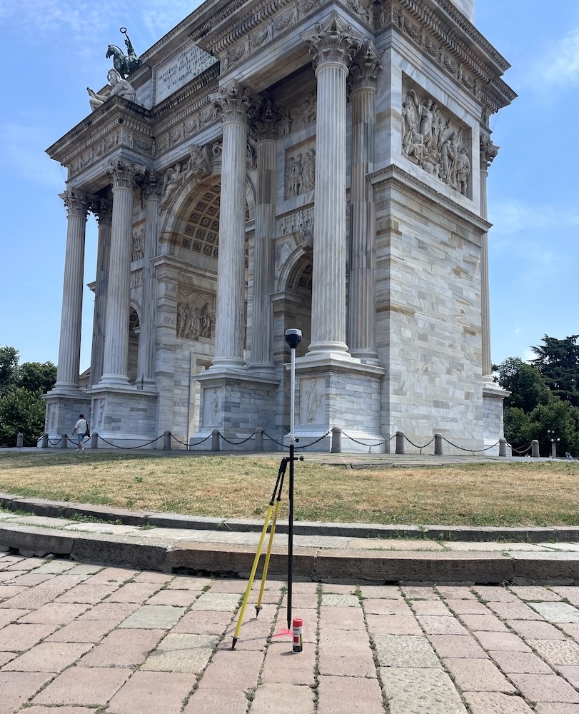 Rilievo Topografico Fotogrammetrico con Drone dell’Arco della Pace (Milano)