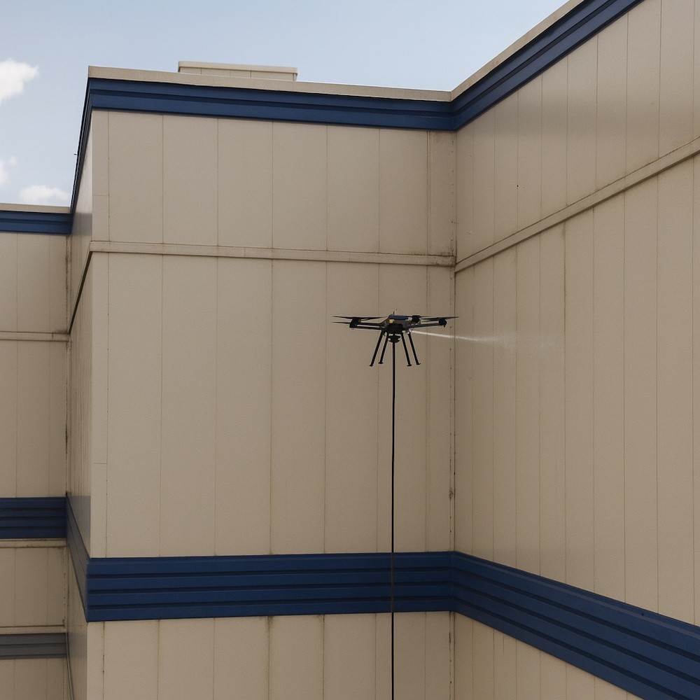 Pulizia Facciate con Drone (Milano)