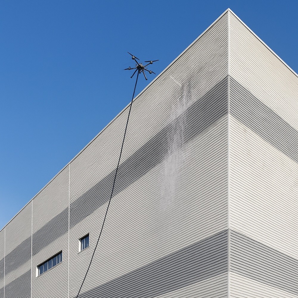 Pulizia Facciate con Drone (Milano)