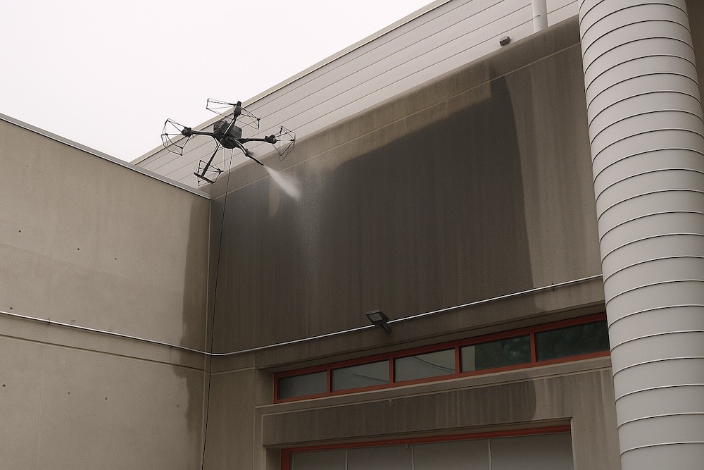 Pulizia Facciate con Drone (Milano)