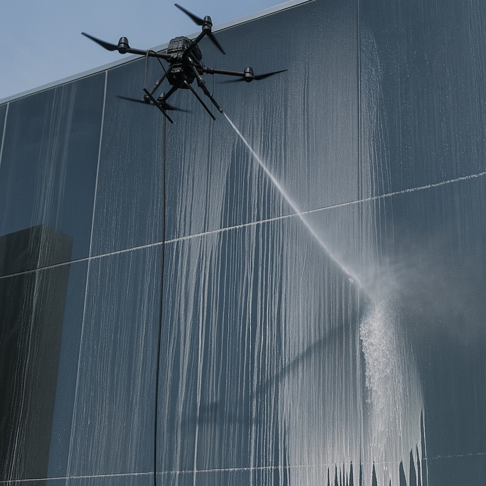 Pulizia Facciate con Drone (Milano)