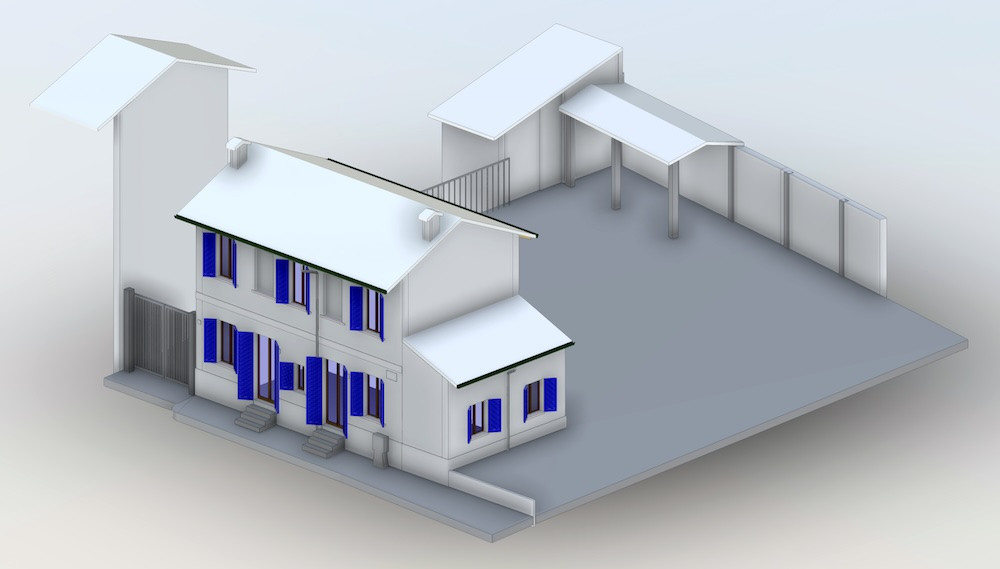 Rilievo Integrato (Drone + Laser Scanner) con Modellazione BIM a Tolcinasco (MI)