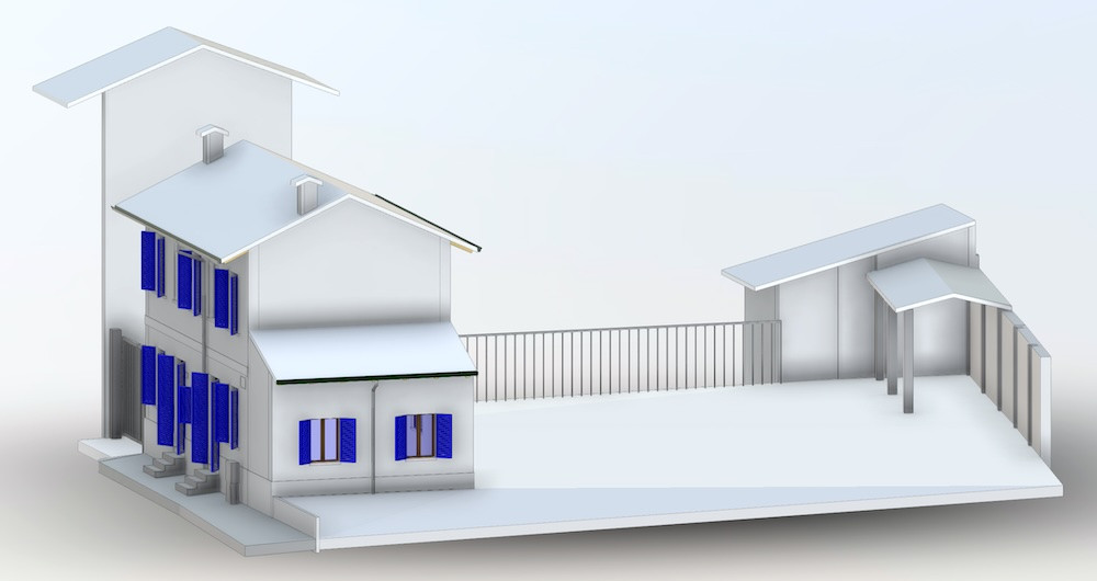 Rilievo Integrato (Drone + Laser Scanner) con Modellazione BIM a Tolcinasco (MI)