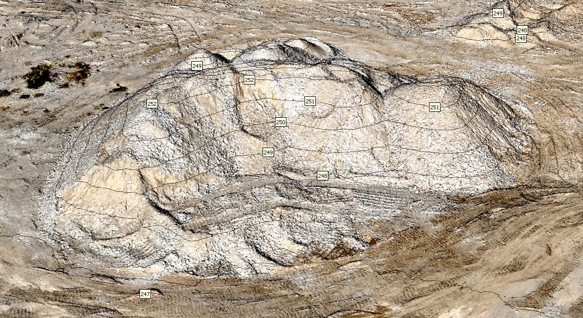 Rilievo Topografico con Drone a Lainate (MI), con calcolo delle volumetrie dei cumuli di terra