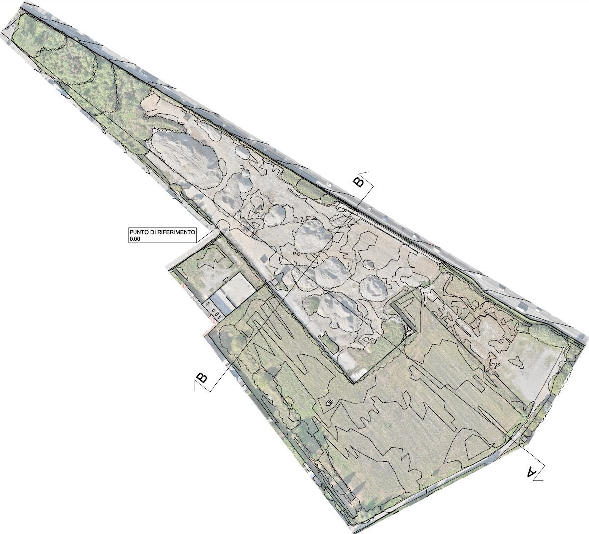 Rilievo Topografico con Drone a Lainate (MI), con calcolo delle volumetrie dei cumuli di terra