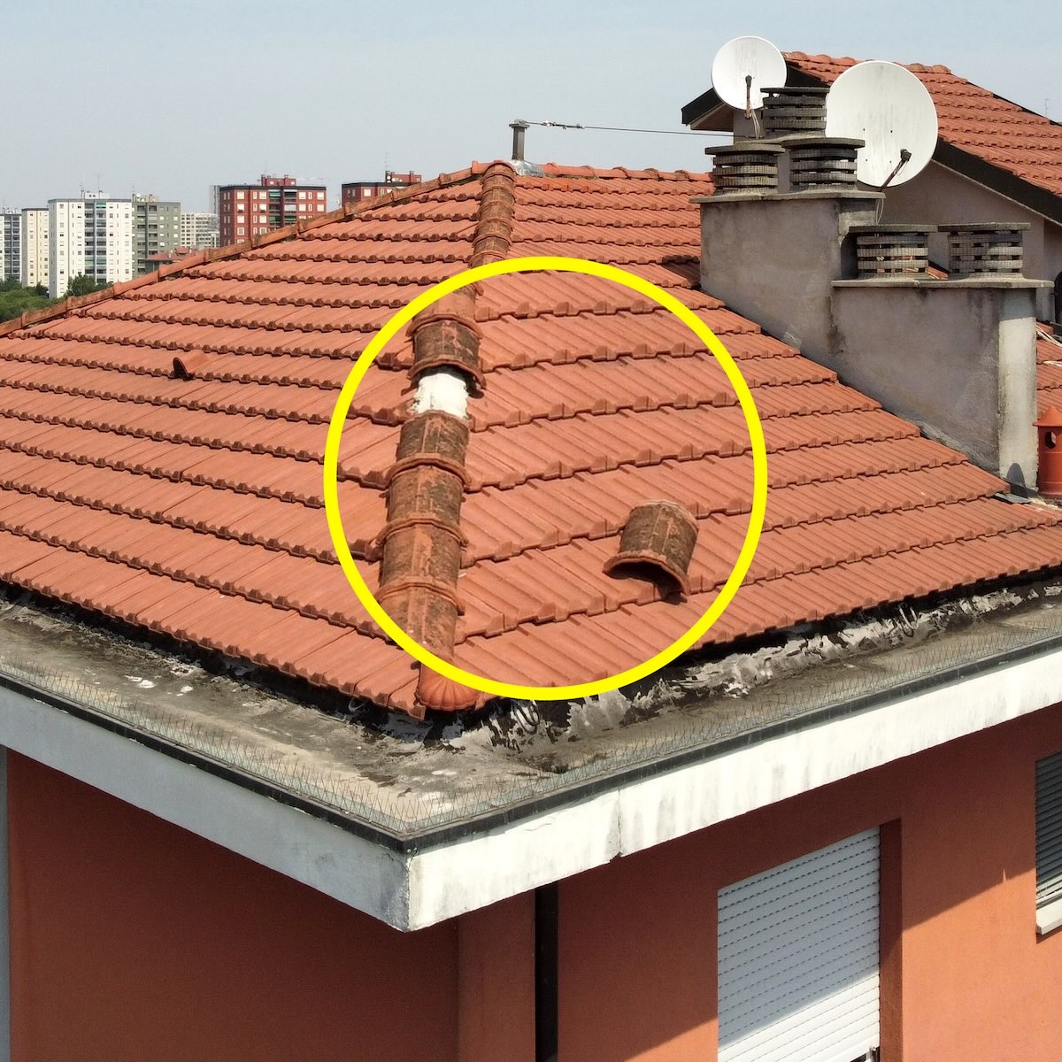 Ispezione del Tetto Condominiale con Drone a Milano