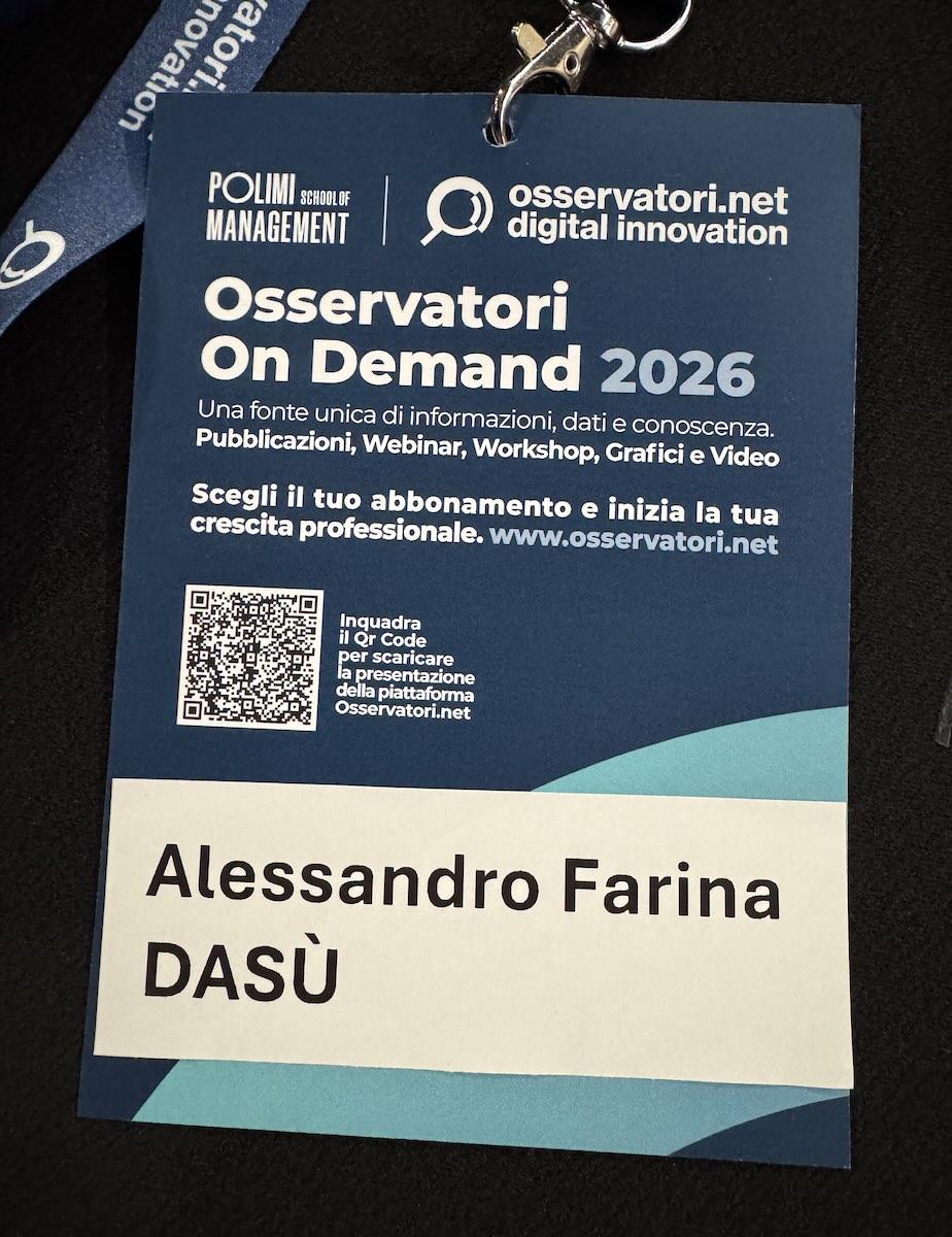 Dasù al Convegno dell’Osservatorio Droni del Politecnico di Milano
