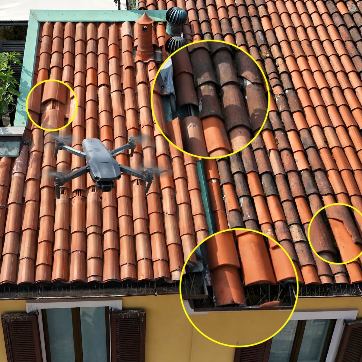 Ispezione tetto senza ponteggi: come funziona con il drone